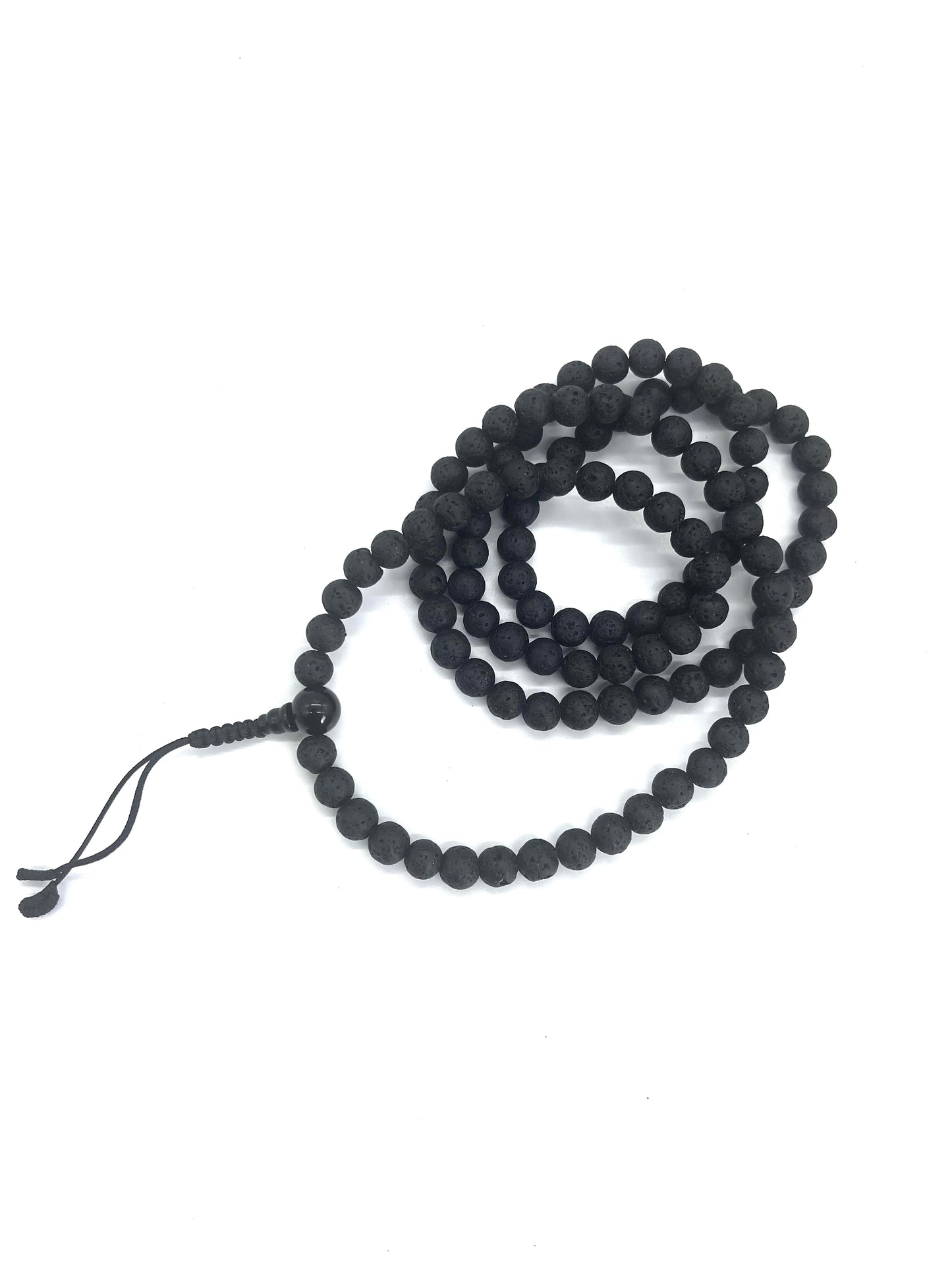Lava 108 Prayer Beads