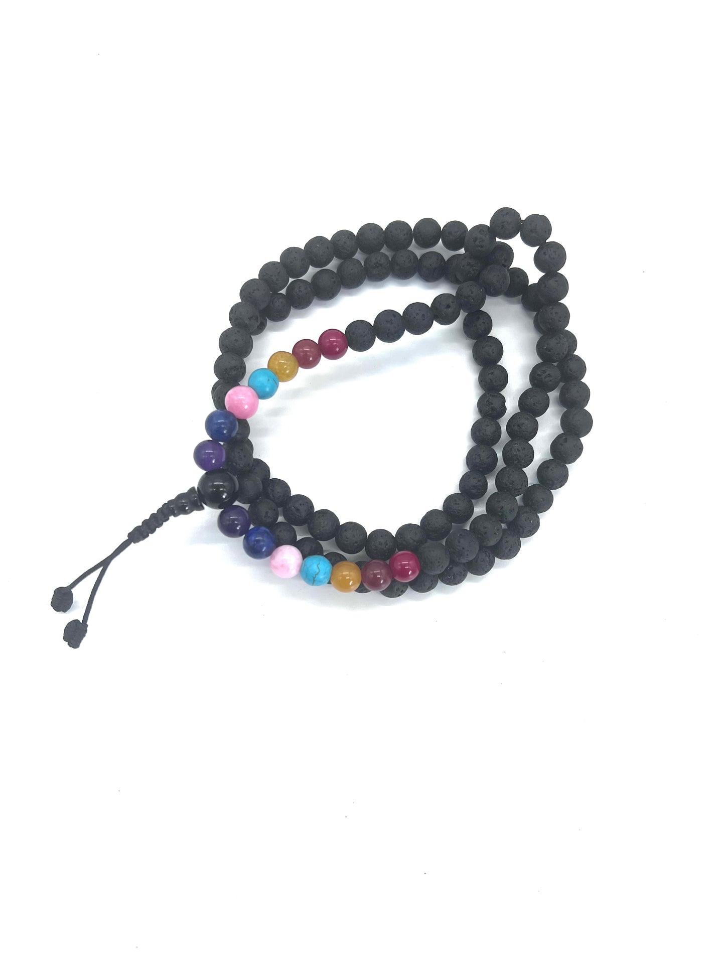 Lava 108 Prayer Beads