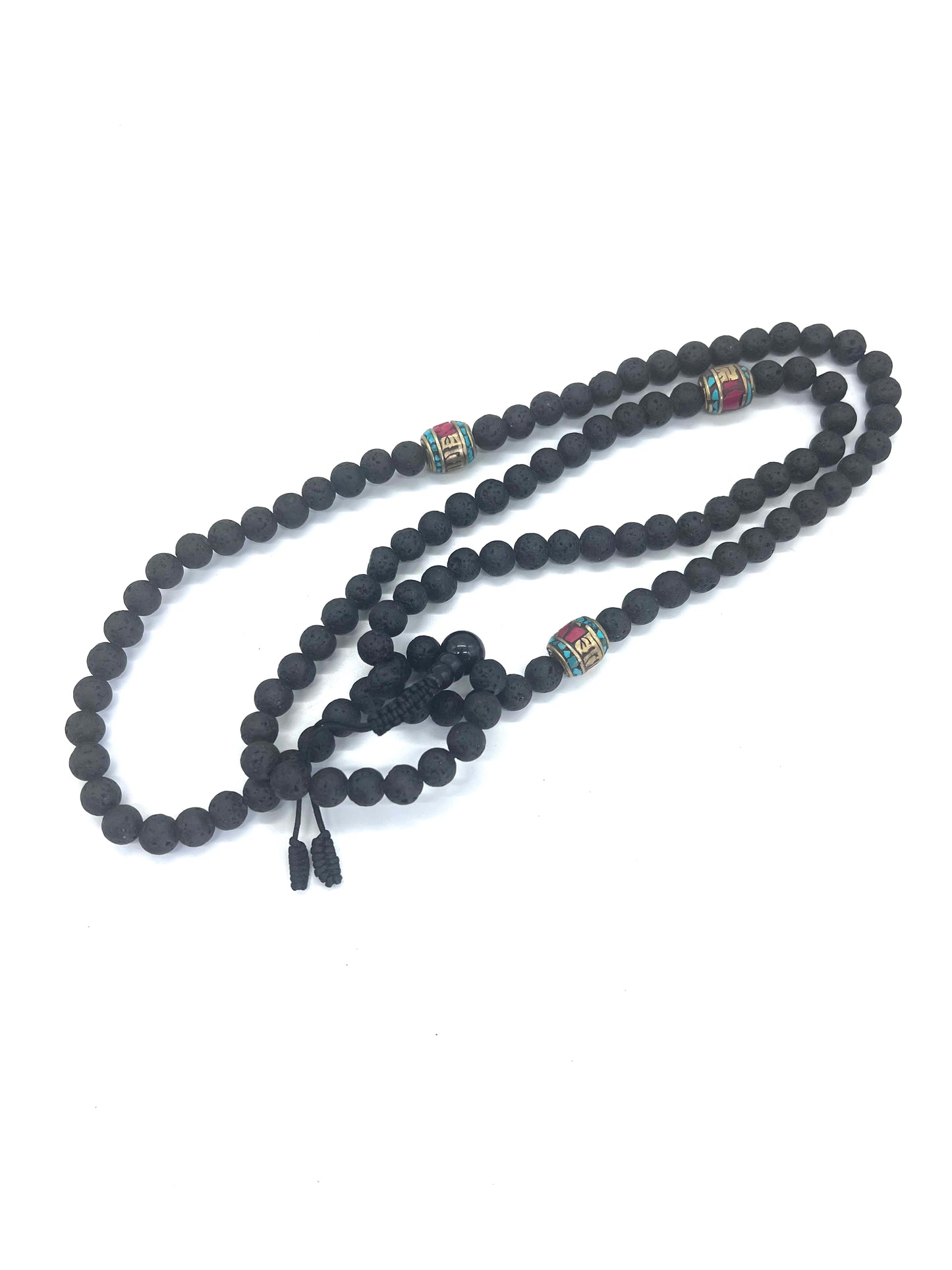 Lava 108 Prayer Beads