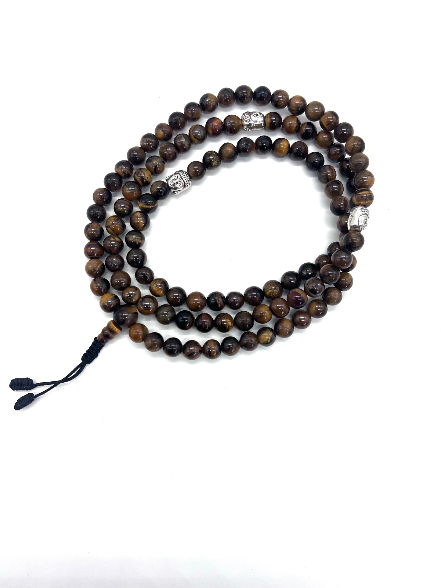 Tiger Eye 108 Prayer  Beads