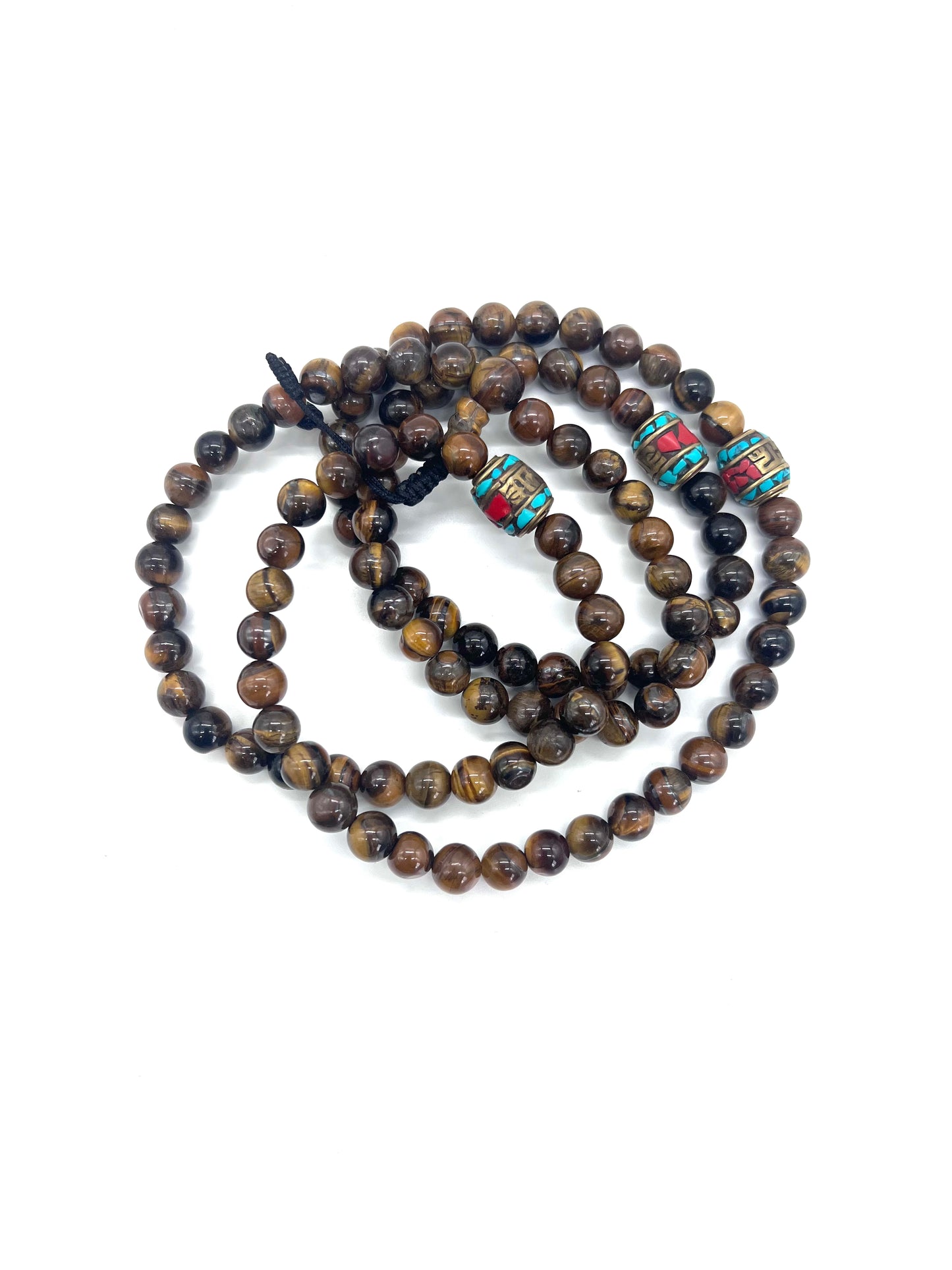 Tiger Eye 108 Prayer  Beads