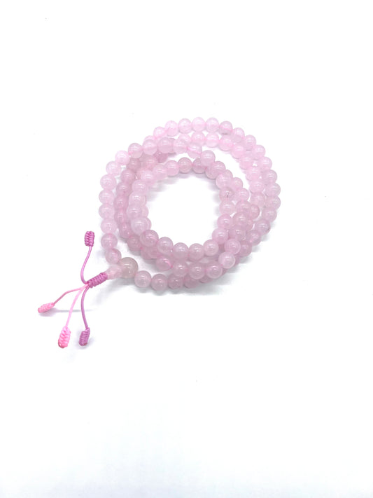 Rose Quartz 108 Prayer Beads