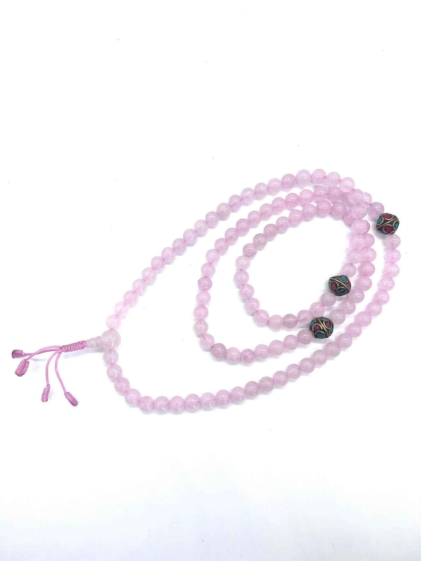 Rose Quartz 108 Prayer Beads