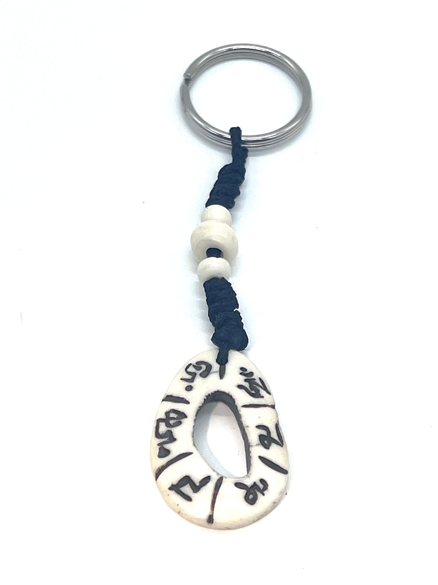 Om Mani Palme Hum Bone Keyring