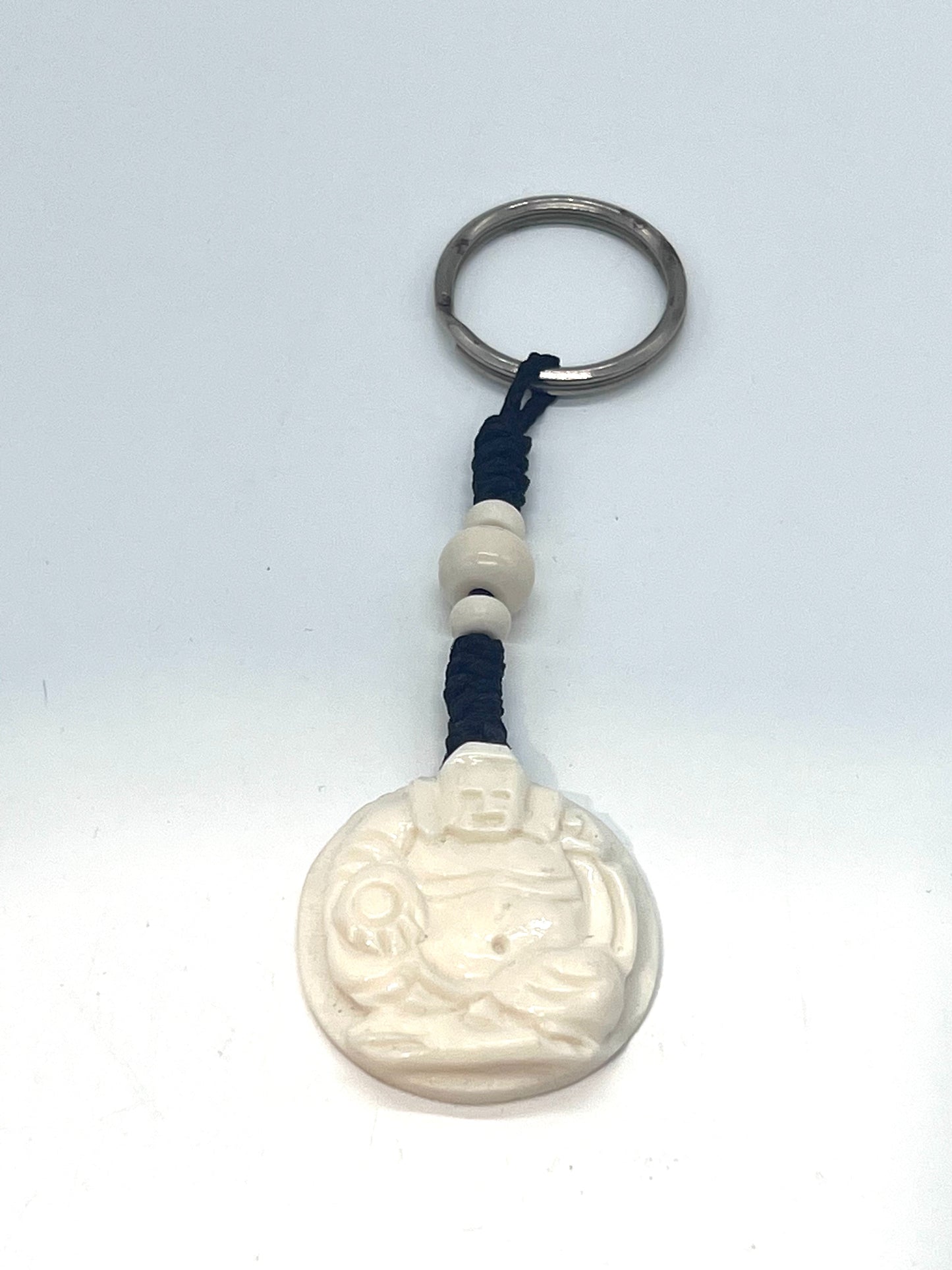 Laughing Buddha Bone Keyring