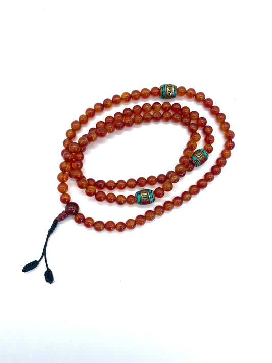 Carnelian 108 Prayer Beads