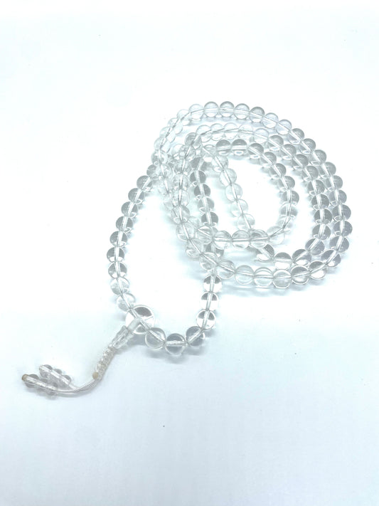 Clear Quartz 108 Prayer Beads