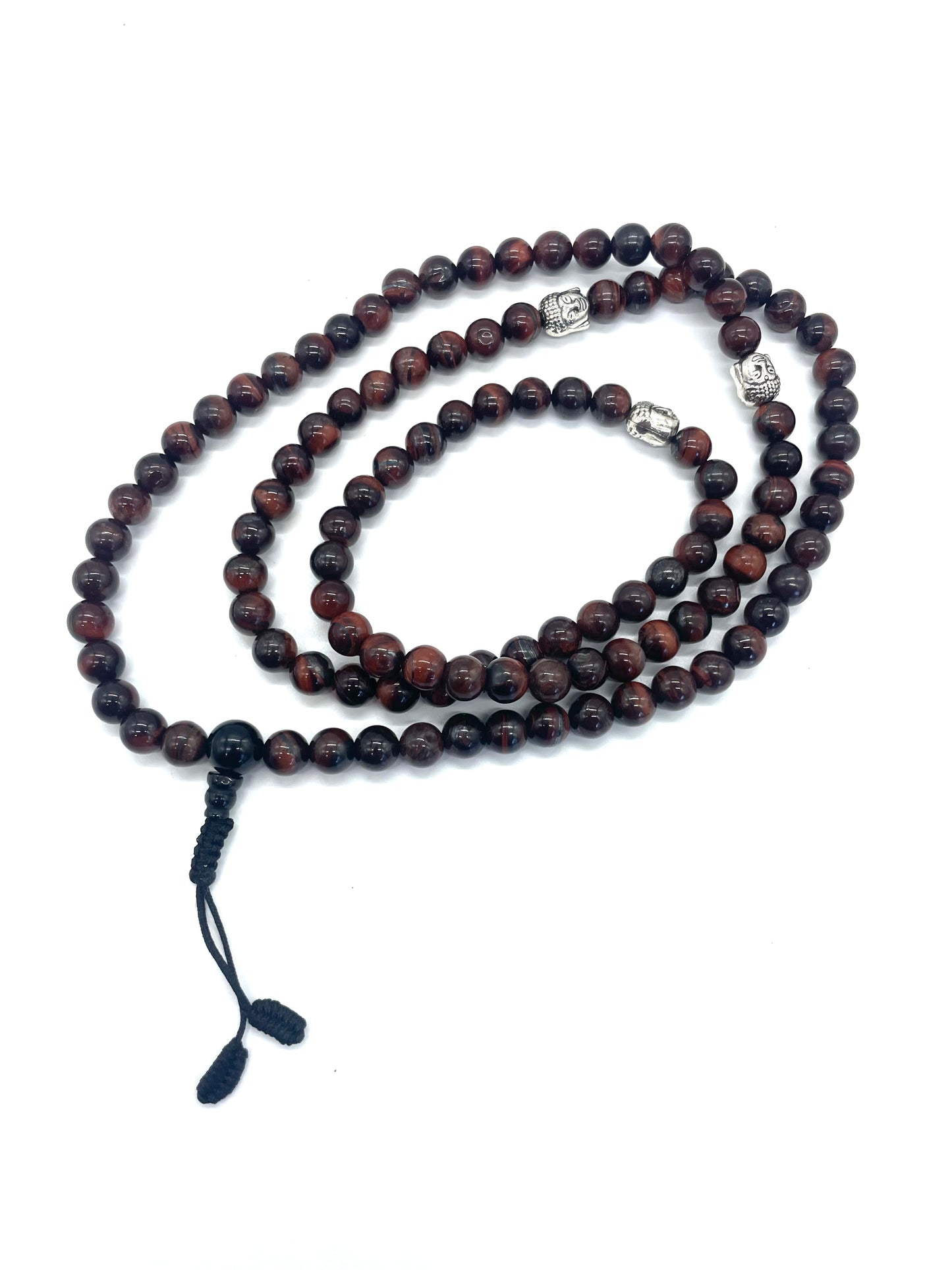 Red Tiger Eye 108 Prayer Beads