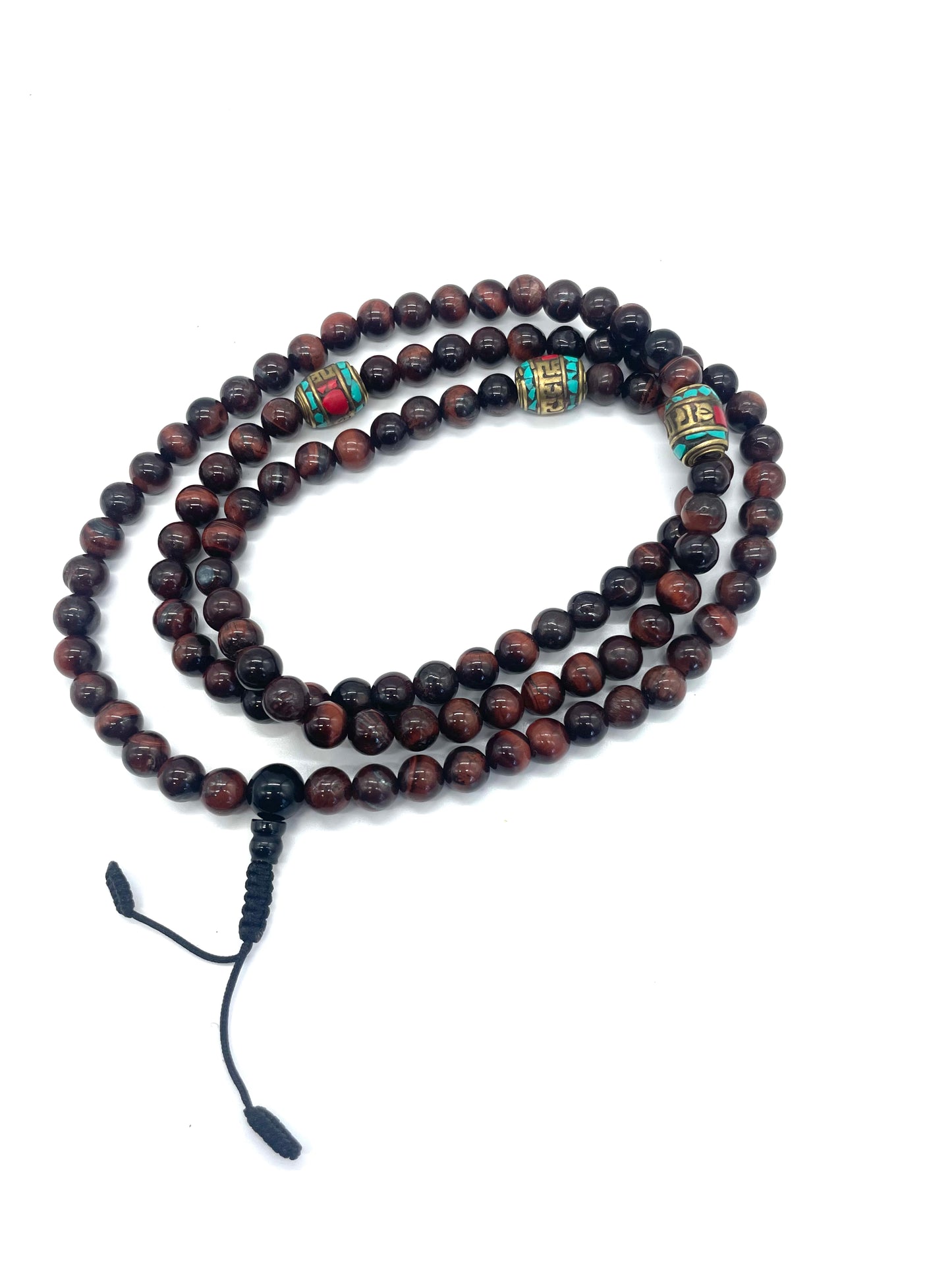 Red Tiger Eye 108 Prayer Beads